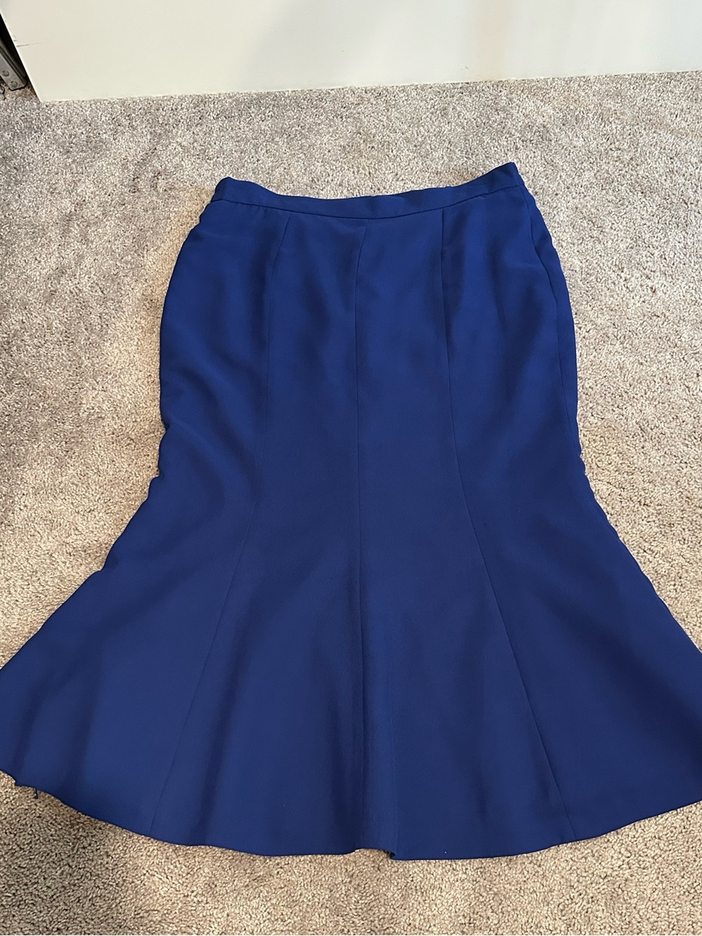 Source Unknown Deep Blue A-Line Flare Skirt
